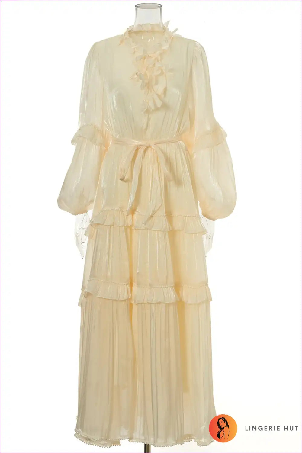 Maxi Dress with Tiered Ruffles - Bohemian Romance