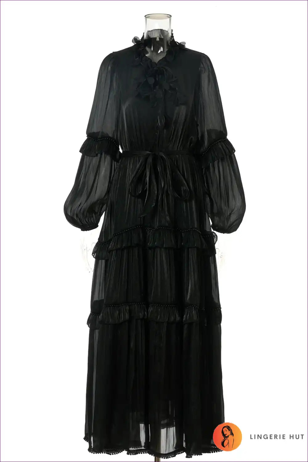 Maxi Dress with Tiered Ruffles - Bohemian Romance