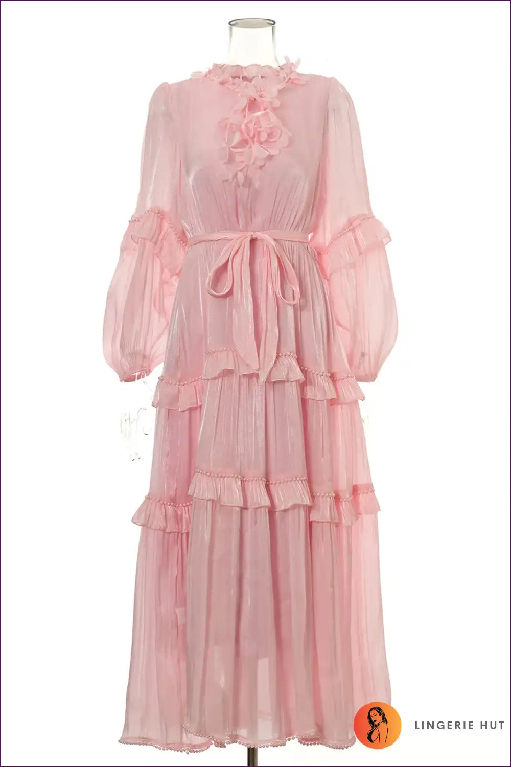 Maxi Dress with Tiered Ruffles - Bohemian Romance