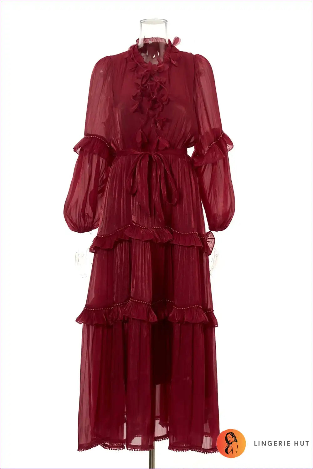 Maxi Dress with Tiered Ruffles - Bohemian Romance