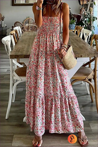 Maxi Dress with Tiered Skirt - Bohemian Dreams