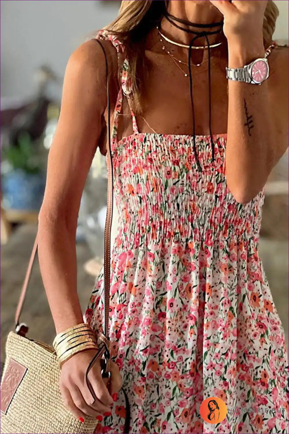 Maxi Dress with Tiered Skirt - Bohemian Dreams