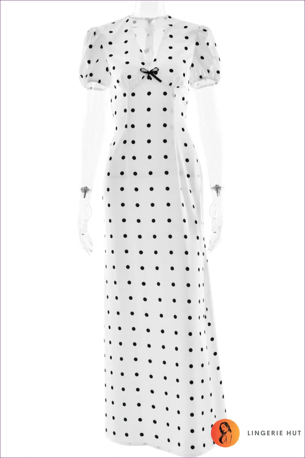 Maxi Puff Sleeve Bodycon Dress - Understated Glamour - s / White - Dresses - Clothing • Elegant • Lingerie Hut