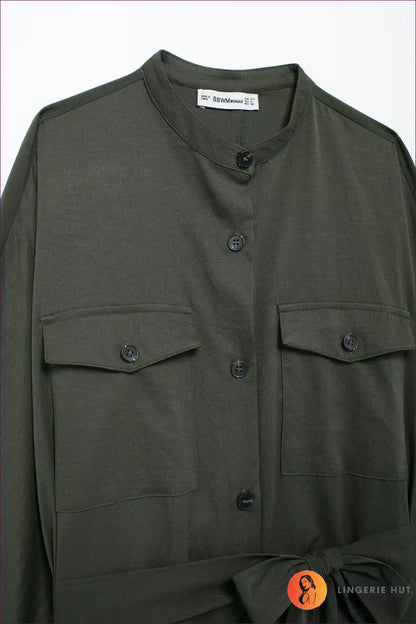 Maxi Wrap Dress with A-line Fit - Effortless Elegance - Dresses - Lingerie Hut - All Season • Casual • Cotton