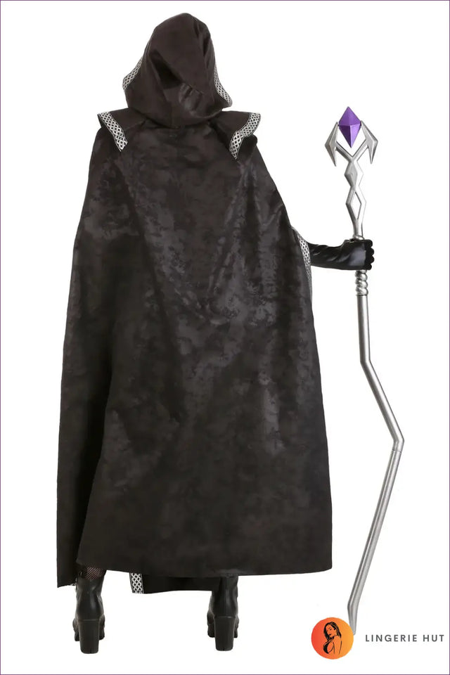 Medieval Witch & Vampire Costume with Hooded Cape - Dark Drama