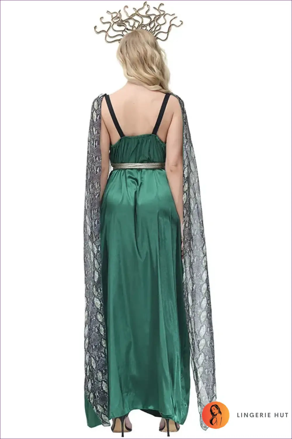Medusa Costume with Snakeskin Cape - Mythic Confidence - Halloween • just in • Party • Theme Parties - Lingerie Hut