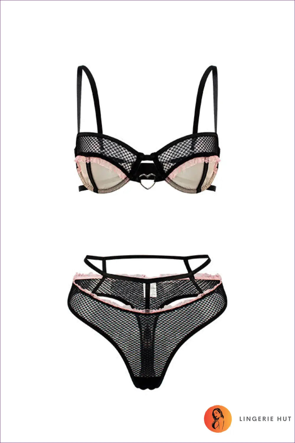 Mesh & Lace Bra Set - Understated Glamour - Everyday • Lace • Lingerie - Hut