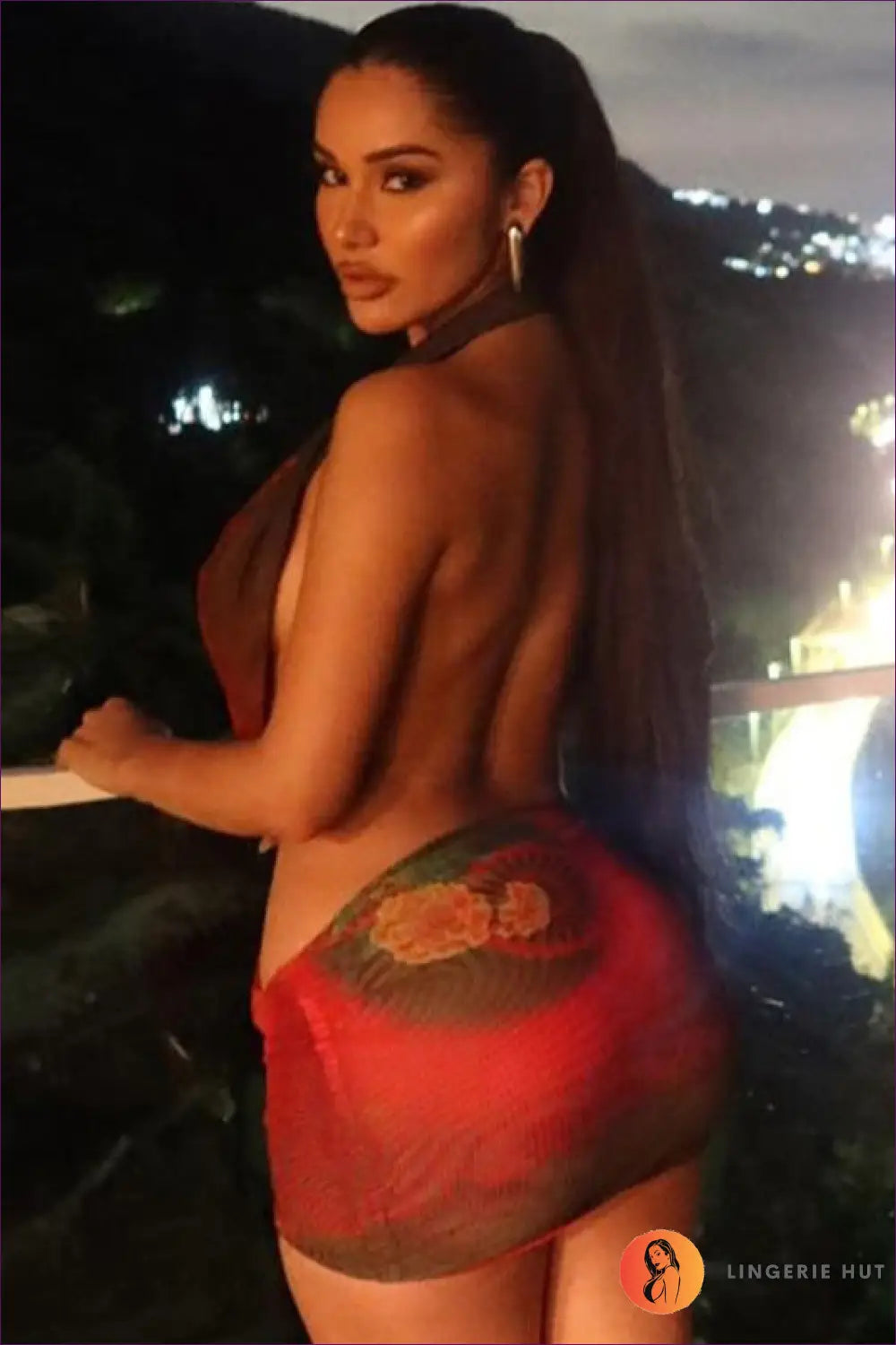 Mesh Panel Halter Mini Dress - not your Basic Night out - Dresses - Lingerie Hut - Backless • Bodycon • Cutout • Date