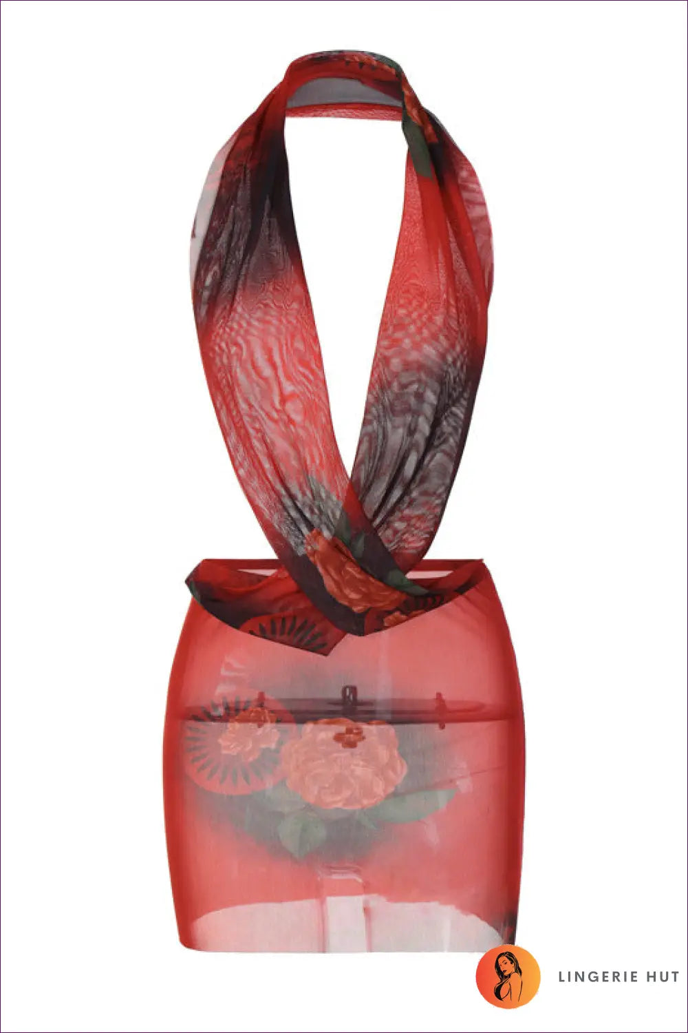 Mesh Panel Halter Mini Dress - not your Basic Night out - Dresses - Lingerie Hut - Backless • Bodycon • Cutout • Date