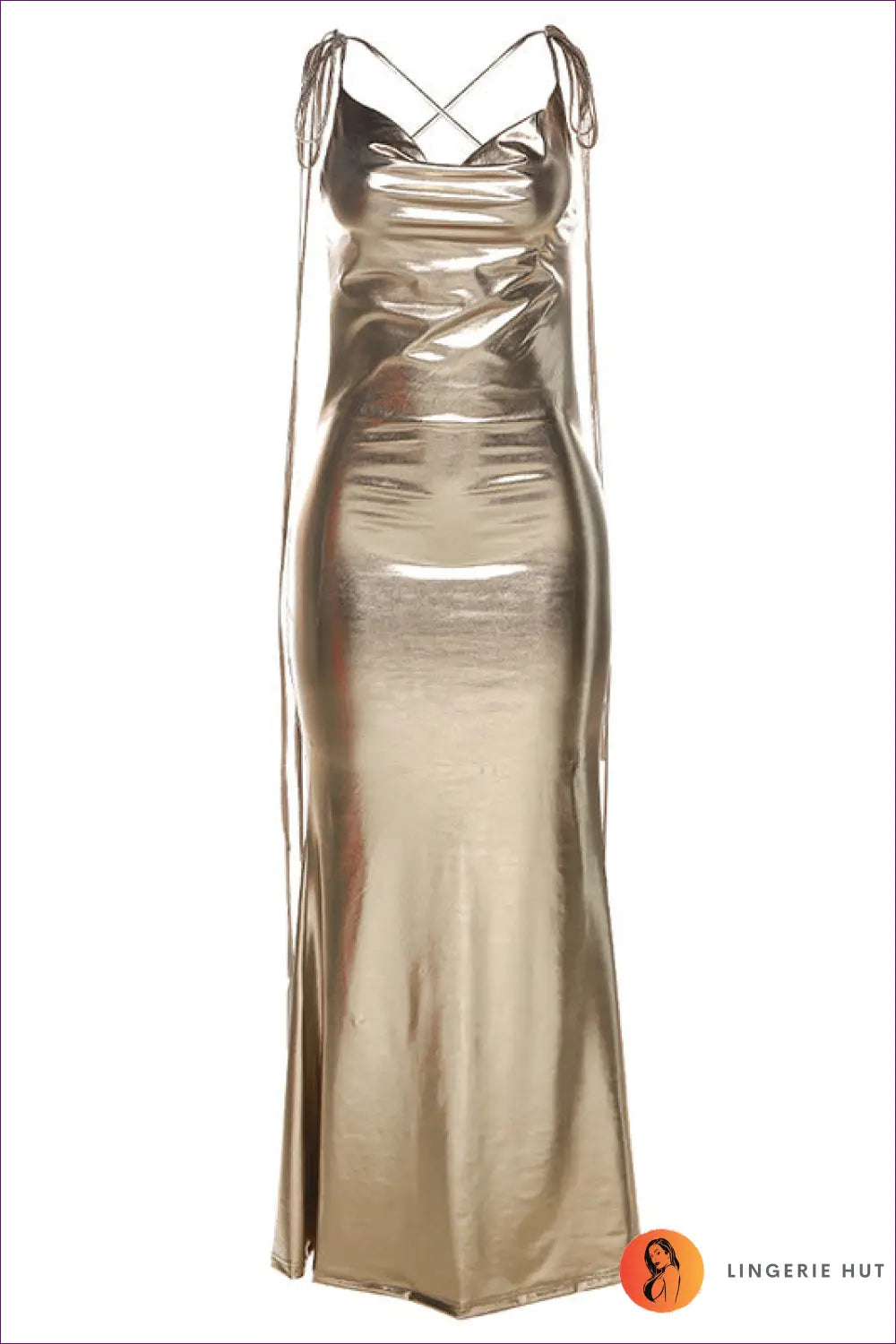 Make Heads Turn At Parties And Clubs With Our Metallic Backless Maxi Dress. Shimmer, Shine, Embrace Your