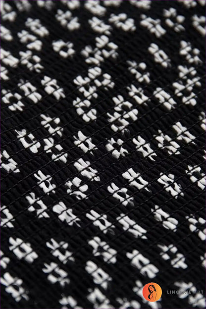 Midi Dress with Daisy Print - Countryside Charm for A-line, Boho, Casual, Cotton,