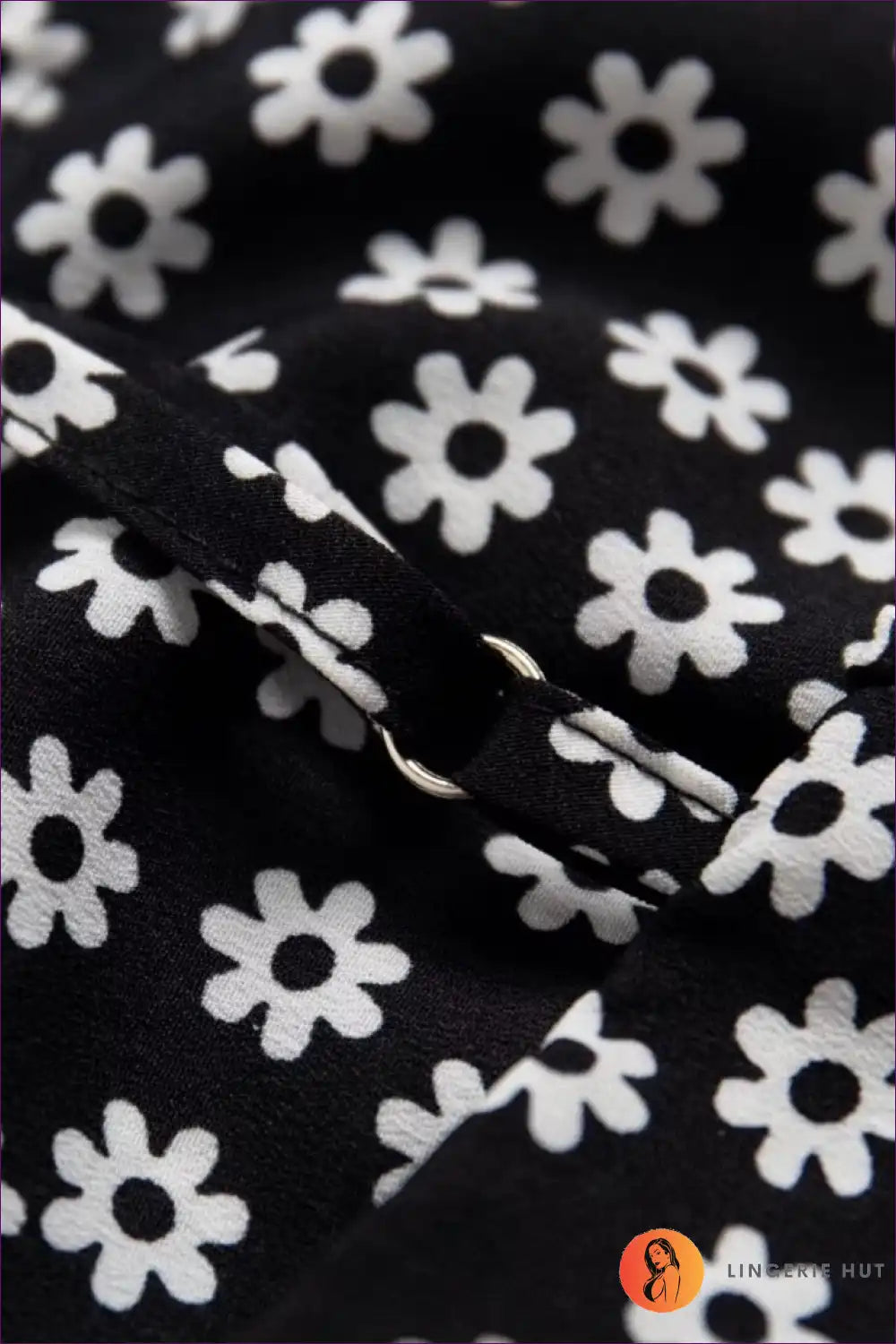 Midi Dress with Daisy Print - Countryside Charm for A-line, Boho, Casual, Cotton,