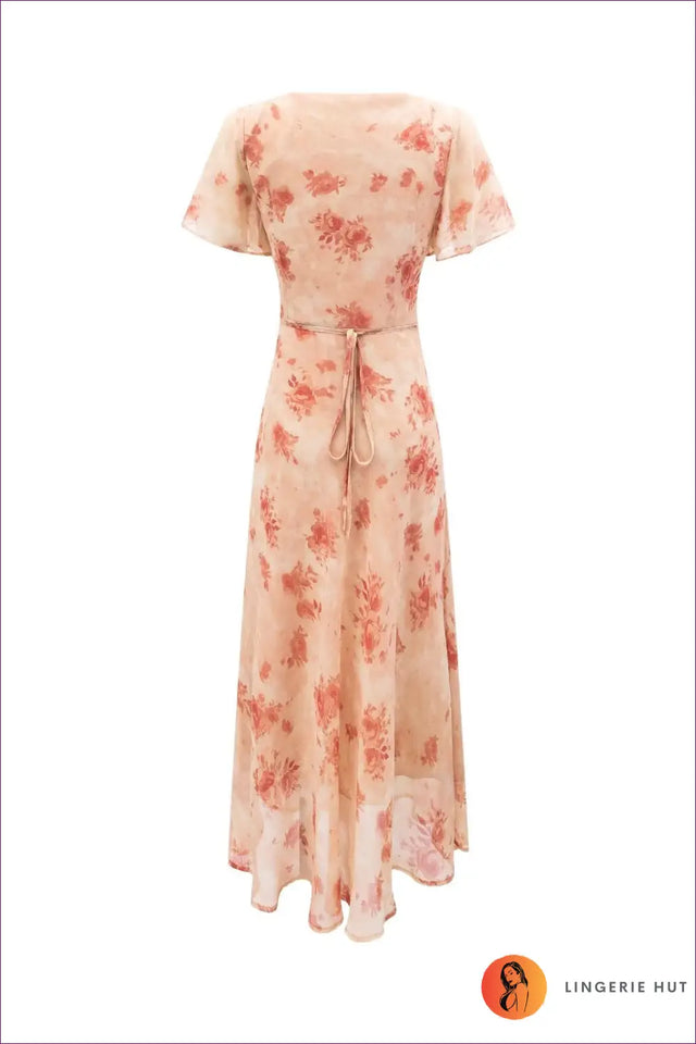Floral Midi A-Line Dress - Garden Party Ready