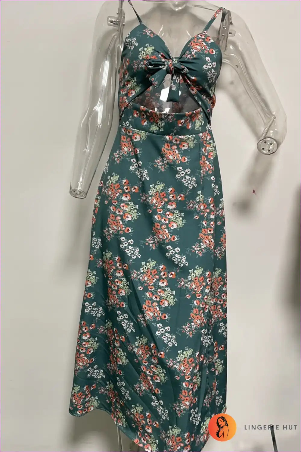 Midi Dress with Patchwork Print - Bohemian Artistry for A-line, Boho, Casual, Cutout,