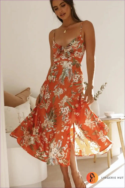 Midi Dress with Patchwork Print - Bohemian Artistry for A-line, Boho, Casual, Cutout,