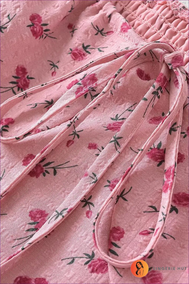 Floral Midi Dress with Puff Sleeves - Vintage Edit