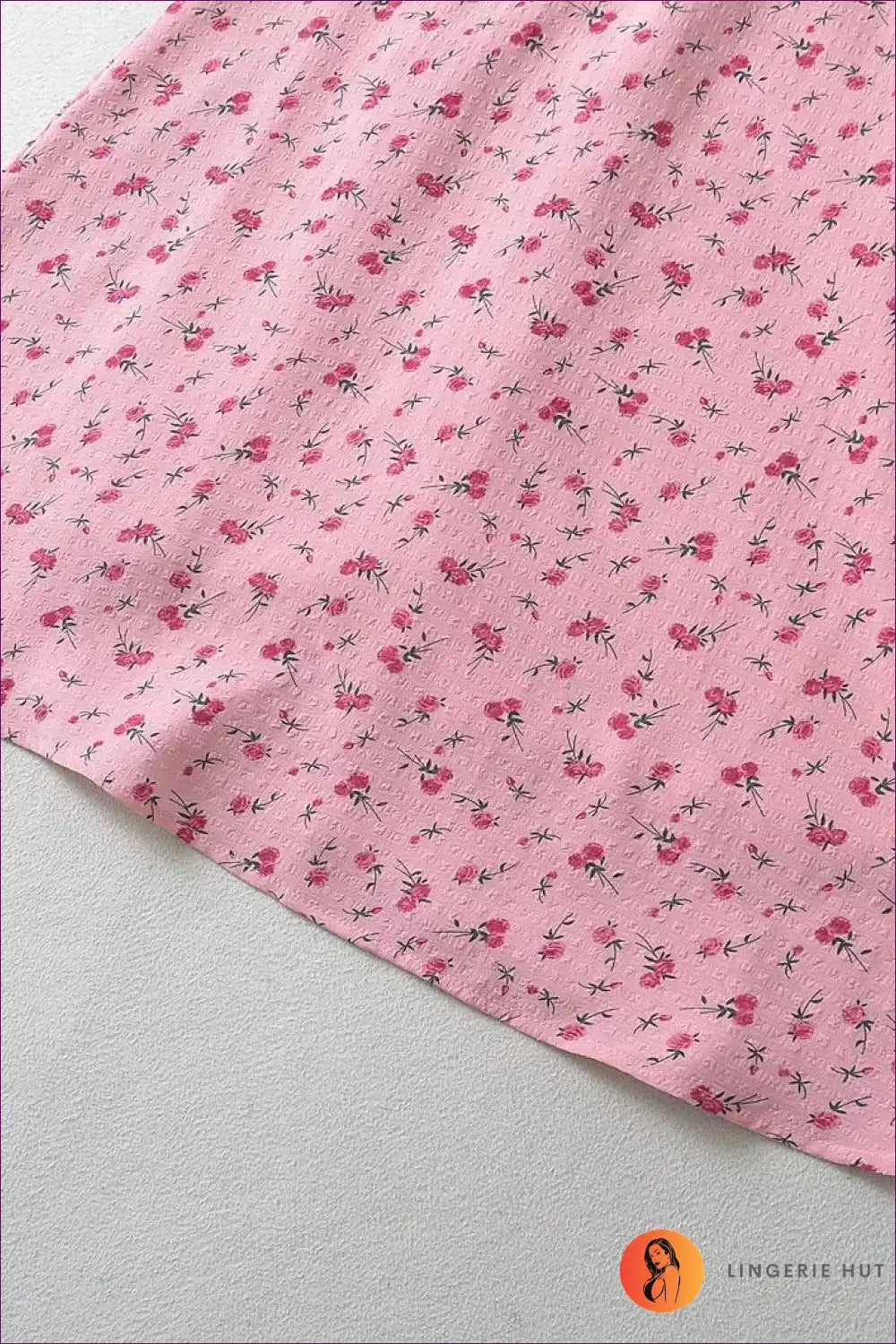 Midi Dress with Puff Sleeves - Vintage Romance