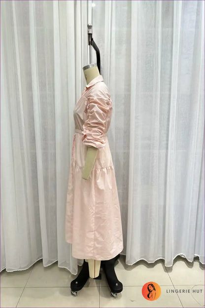 Midi Dress with Ruched Detail - Effortless Grace for All Season, Bodycon, Casual, Dress, Evening Wear