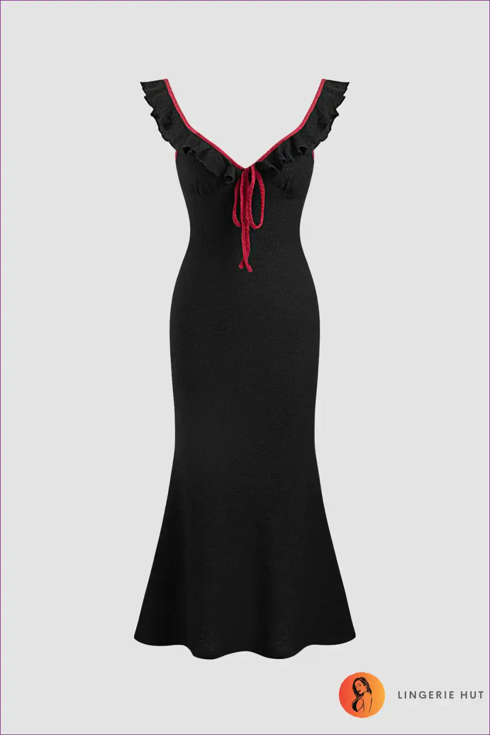 Midi Dress with Ruffle Sleeves - Evening Confidence for Dress, Evening Wear, Formal Glamour,