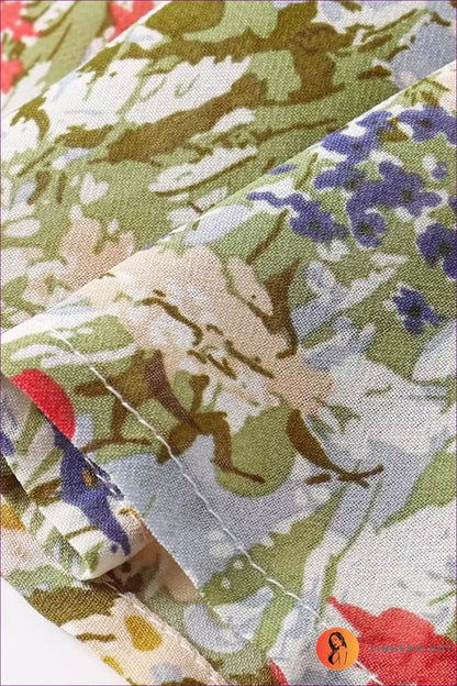 Midi Dress with Smocked Bodice - Bohemian Elegance