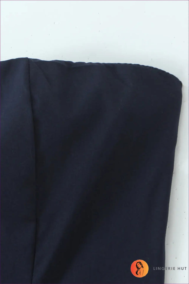 Strapless Midi Dress with Structured Bodice - Understated Glamour