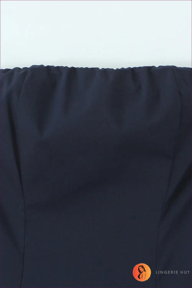 Strapless Midi Dress with Structured Bodice - Understated Glamour