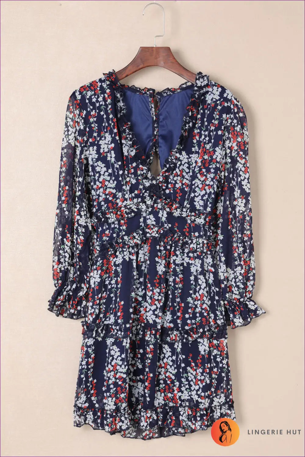 Mini Boho A-line Dress with Ruffles - Garden Party Ready - s / Multi-1 - Dresses - Lingerie Hut - Animal • Autumn