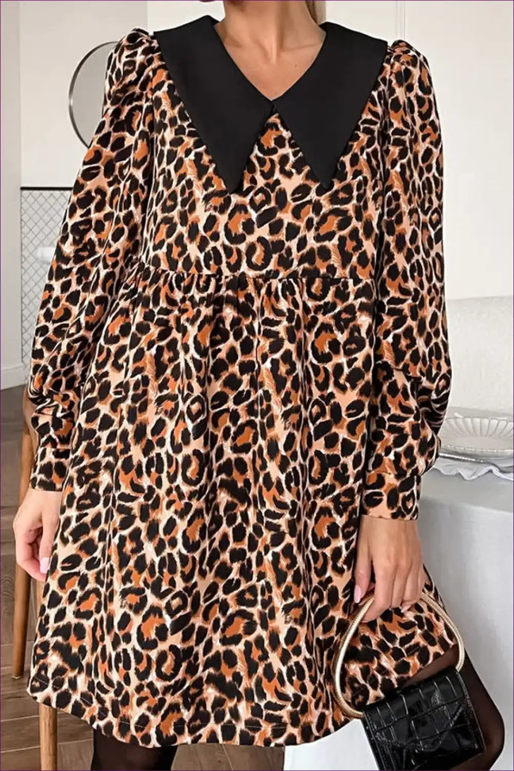 Mini Dress with Animal Print - Bold Statement for All Season, Animal, Date Night, Dress, Evening Wear