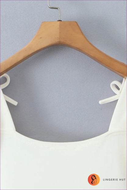 A-line Mini Dress with Bow Detail - Effortless Elegance - Dresses - All Season • Autumn • Casual • Evening Wear