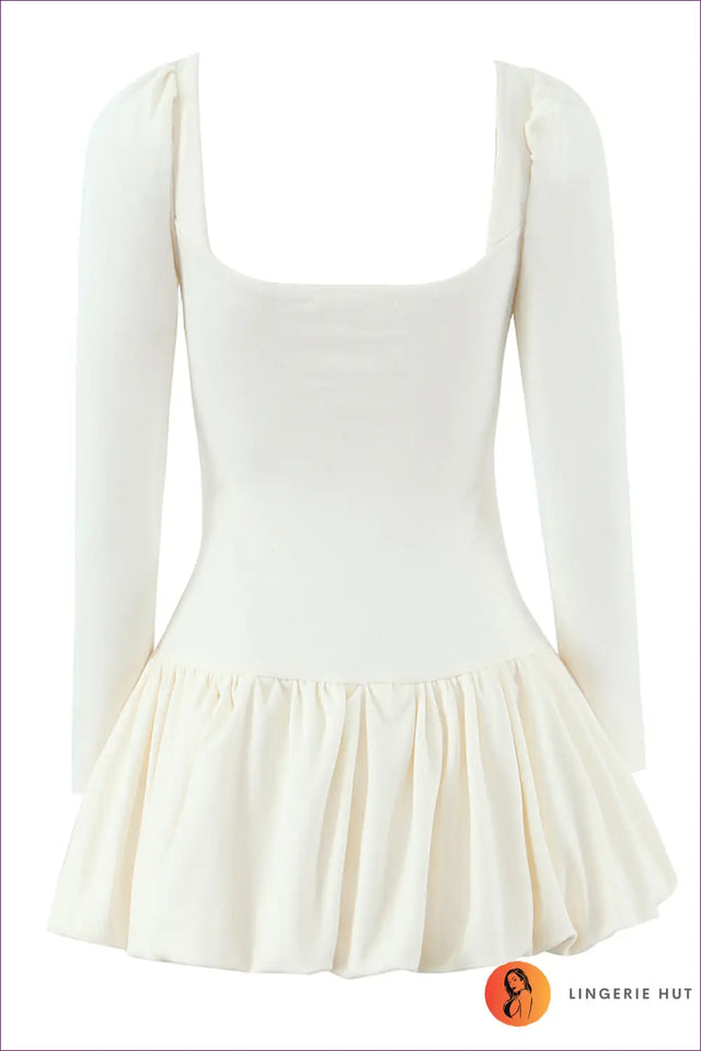A-Line Mini Dress with Bow Detail - Effortless Elegance