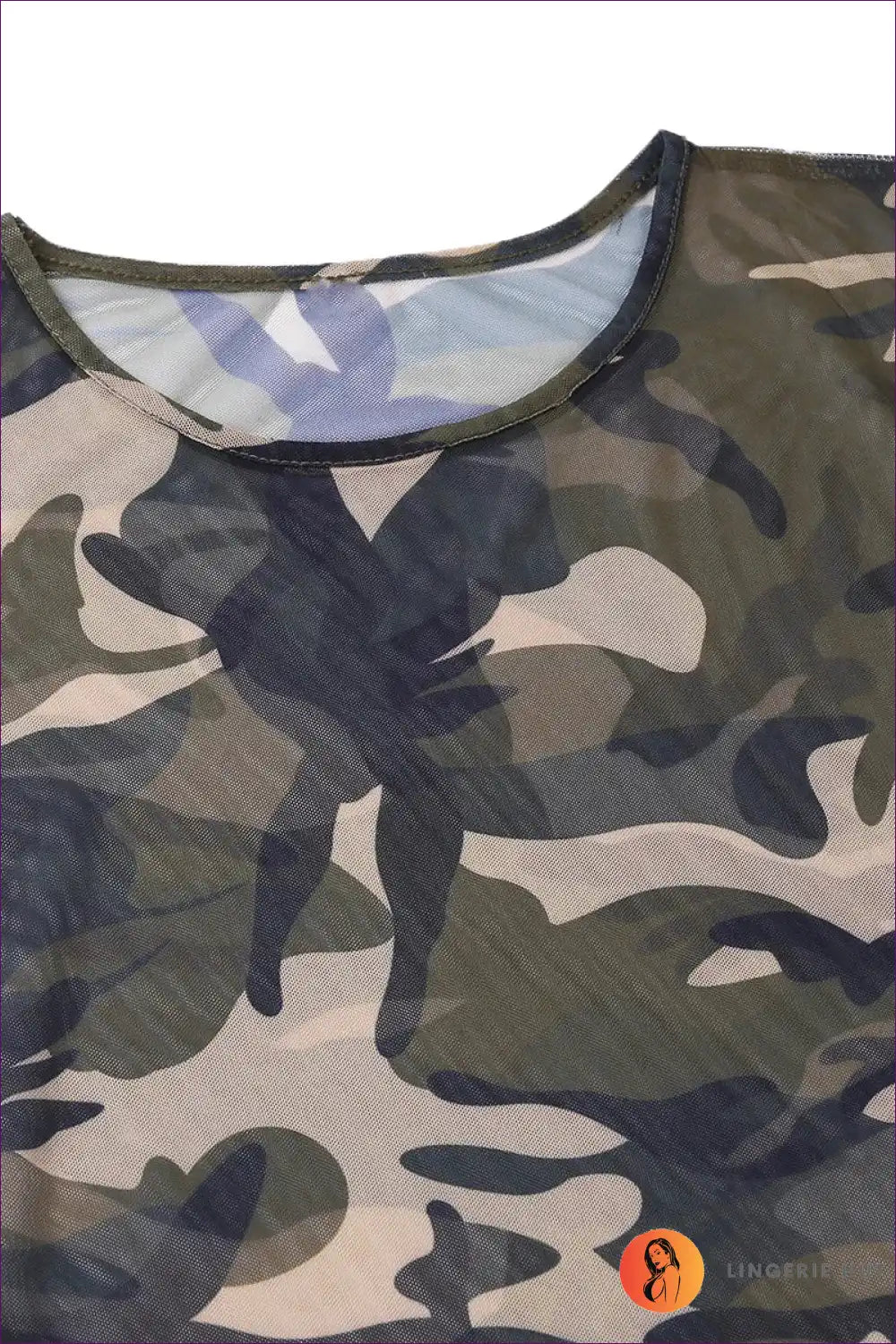 Mini Dress with Camouflage Mesh and Side Slit - Confident Club Edit for Bodycon, Clubwear, Dresses, Evening