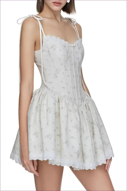 Mini Dress with Corset Detail - Date Night Allure for Corset, Date Night, Dress, Evening Wear, Floral