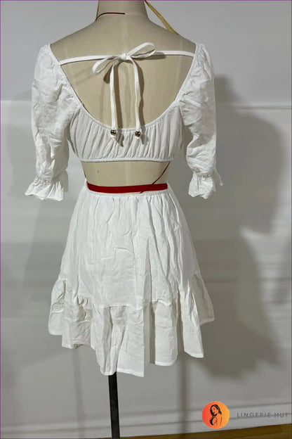 Mini Dress with Cutout Waist - Playful Confidence for Casual, Cutout, Date Night, Dress, Glamour