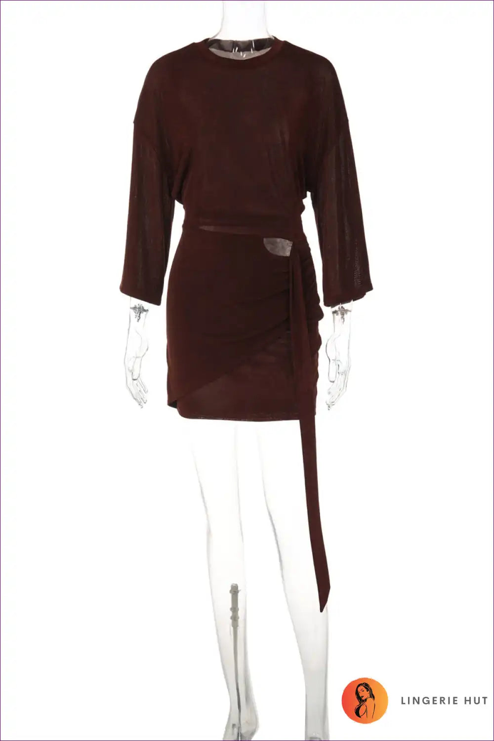 Mini Dress with Cutout Waist - Weekend Confidence for All Season, Bodycon, Casual, Cutout, Date Night