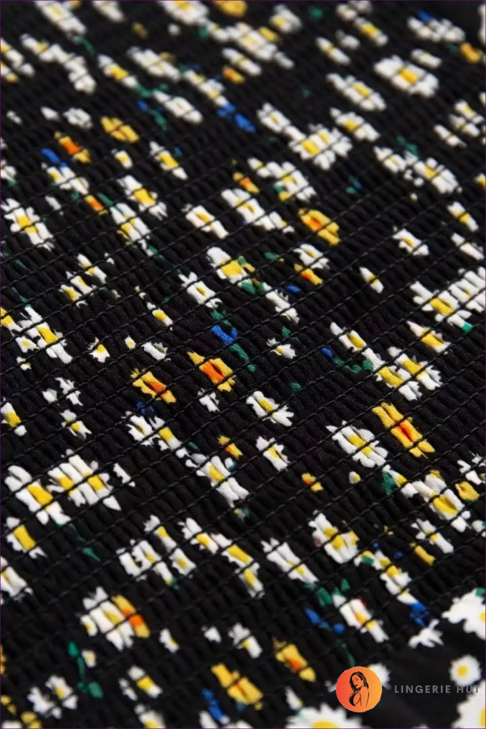 Mini Dress with Ditsy Floral - Picnic Perfect for A-line, Casual, Cotton, Dress, Everyday