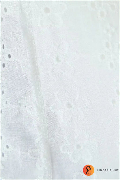 Mini Dress with Embroidered Bodice - Summer Romance for A-line, Boho, Casual, Cotton,