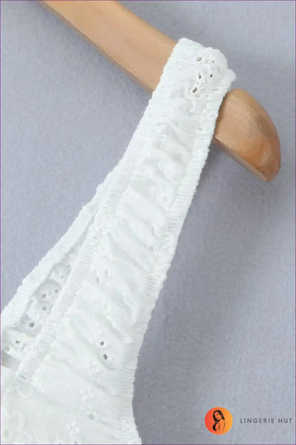 Mini Dress with Embroidered Bodice - Summer Romance for A-line, Boho, Casual, Cotton,