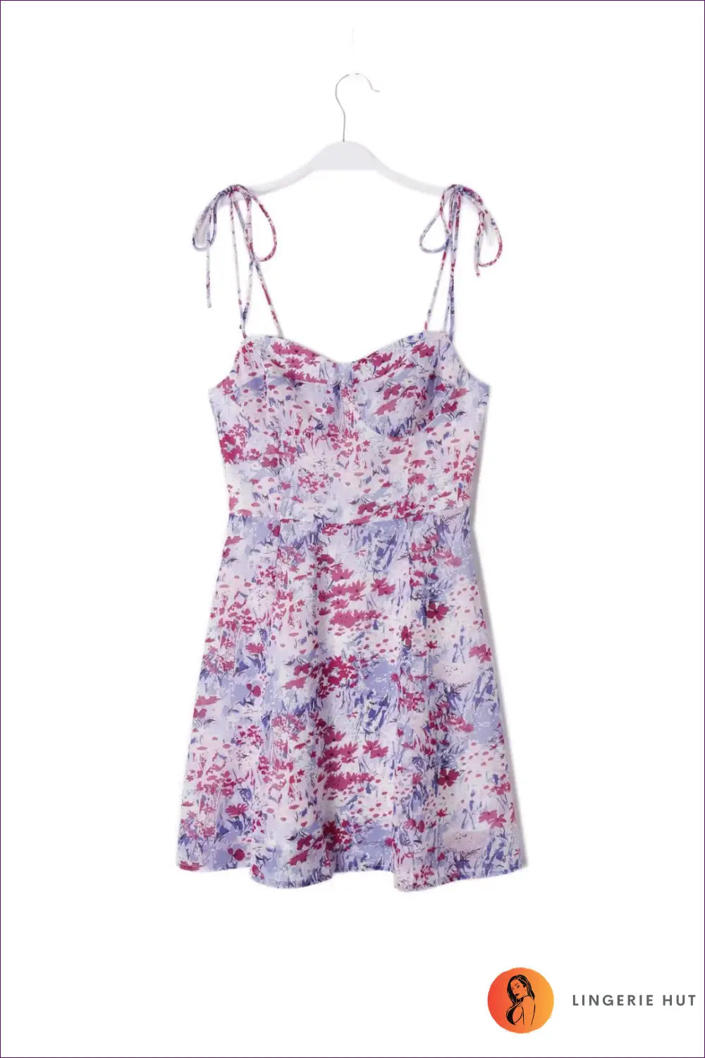 Floral Print Mini Dress - Garden Party Ready - s / Multi - Dresses - Lingerie Hut - A-line • Boho • Casual • Everyday