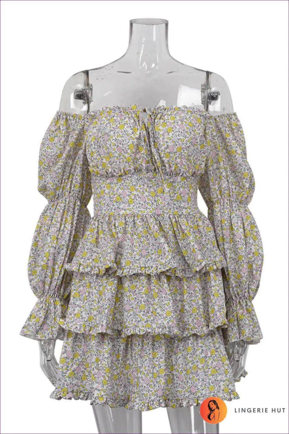 Mini Dress with Floral Print - Bohemian Romance for A-line, Boho, Casual, Dress, Everyday