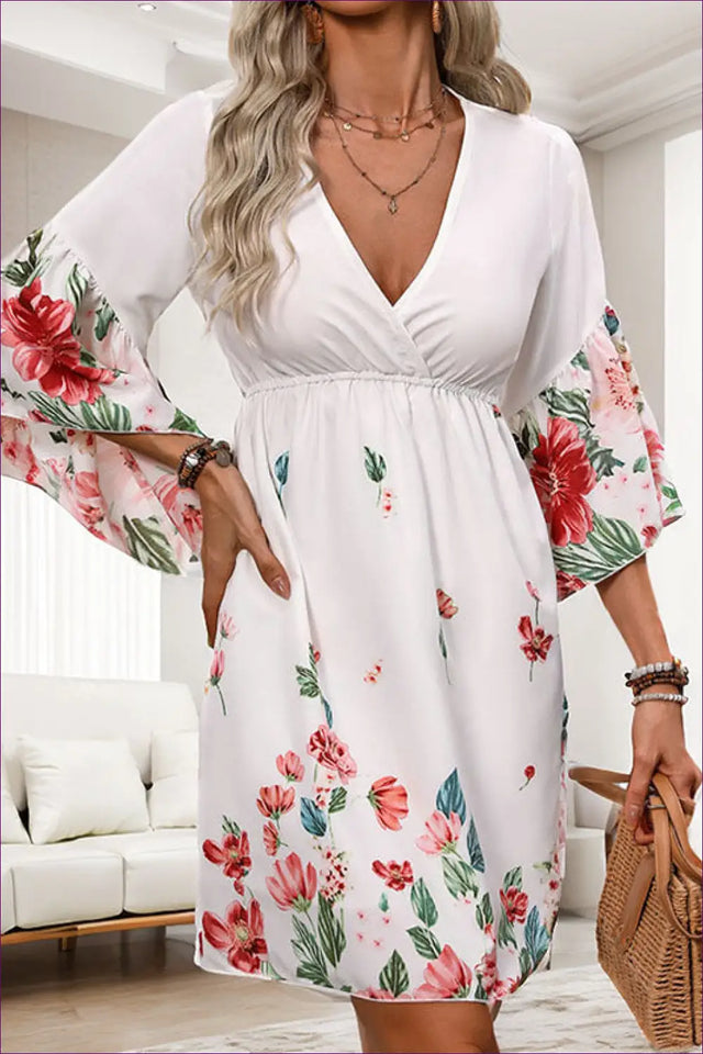 Floral A-Line Mini Dress - Effortless Romance
