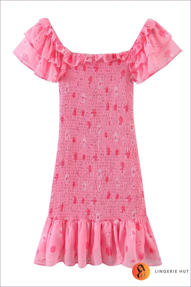 Floral Print Mini Dress - Garden Party Ready