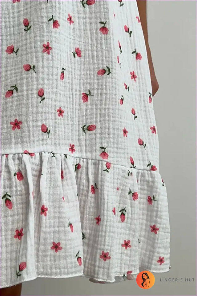 Floral A-Line Mini Dress - Effortless Summer Elegance