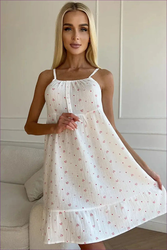 Floral A-Line Mini Dress - Effortless Summer Elegance