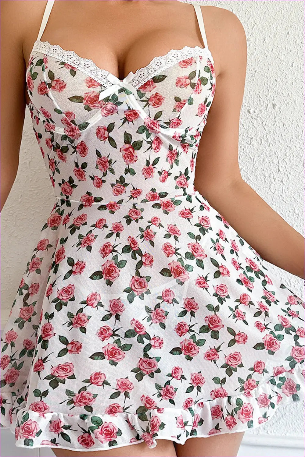 Floral Mini A-line Dress - Effortless Day-to-night Romance - Dresses - Lingerie Hut - Casual • Everyday