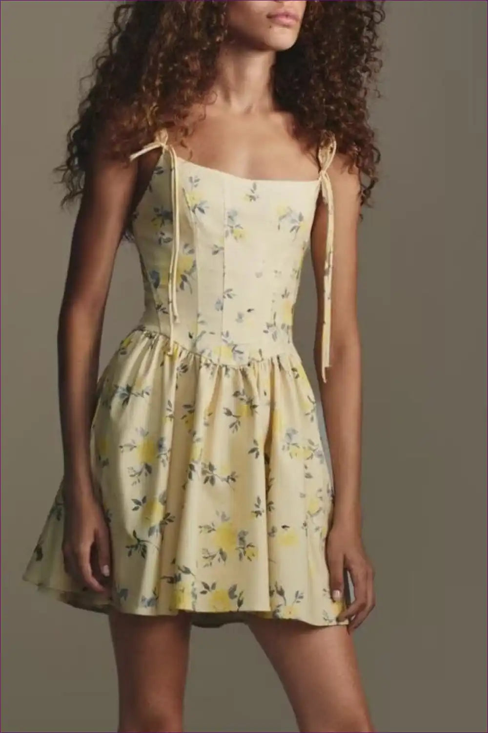 Mini Dress with Floral Print - Summer Confidence for A-line, Casual, Dress, Everyday,