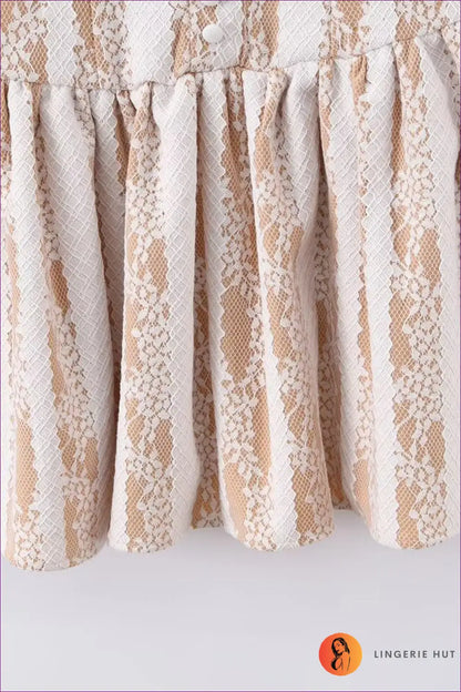 Mini Dress with Lace Bodice - Playful Sophistication - Dresses - Lingerie Hut - A-line • All Season • Casual • Date