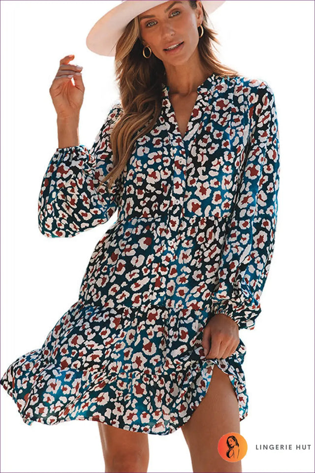Leopard Print Mini Dress - Effortless Day-to-Night Style