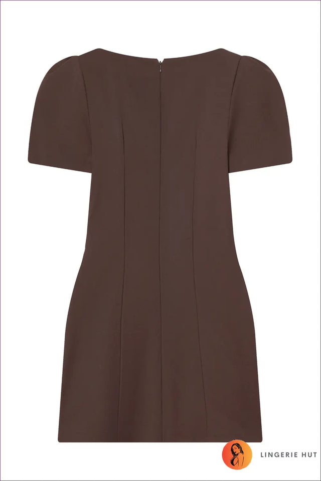 Mini Dress with Pleated Detail - Understated Glamour