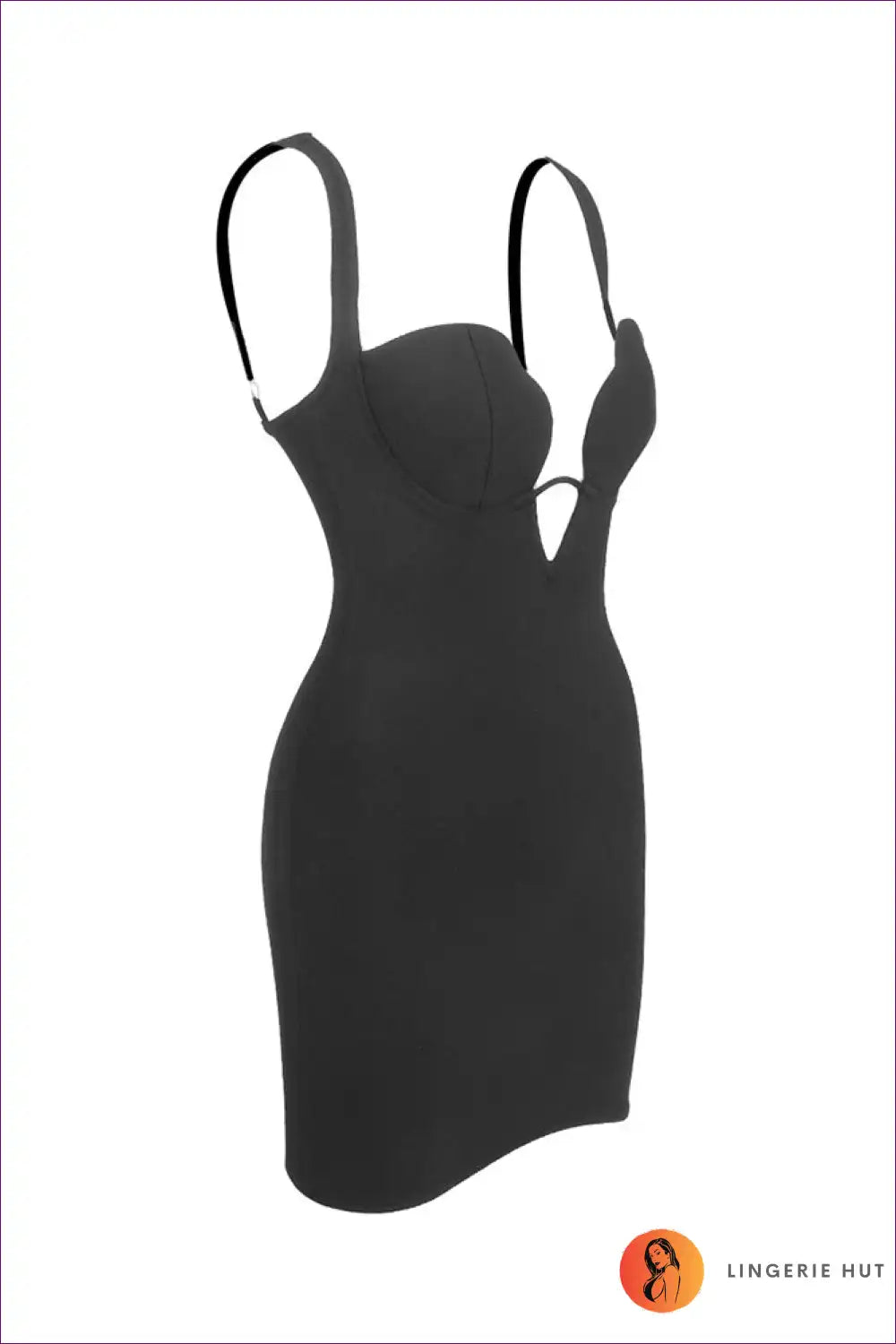 Mini Dress with Plunging Neckline - Statement Confidence for Bodycon, Clubwear, Date Night, Dress, Dresses
