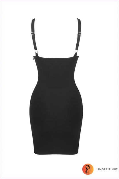 Mini Dress with Plunging Neckline - Statement Confidence for Bodycon, Clubwear, Date Night, Dress, Dresses